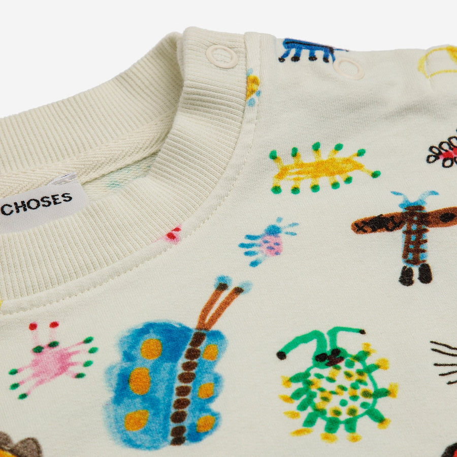 BABY FUNNY INSECTS ALL-OVER SWEATSHIRT