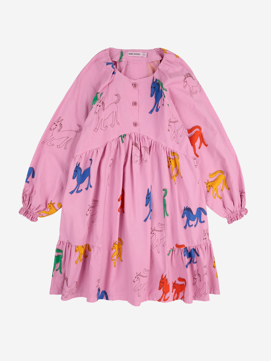 WONDER HORSE ALL OVER WOVEN DRESS