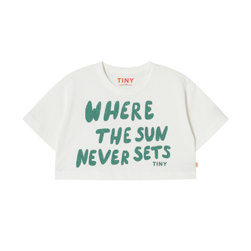 THE SUN GRAPHIC CROP TEE