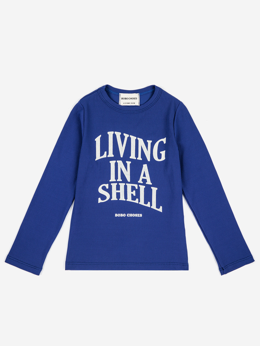 Living in a shell swim t-shirt