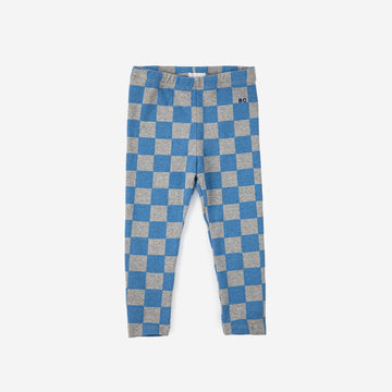 CHECKERBOARD LEGGINGS - BLUE