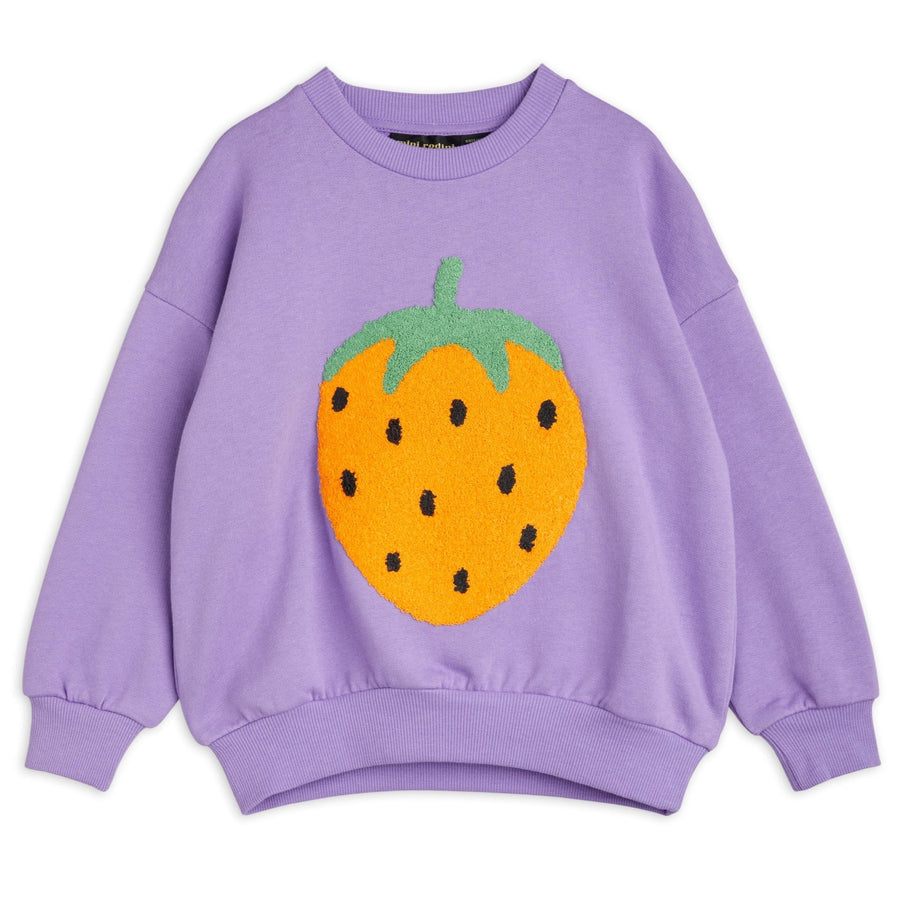 STRAWBERRY EMBROIDERED SWEATSHIRT