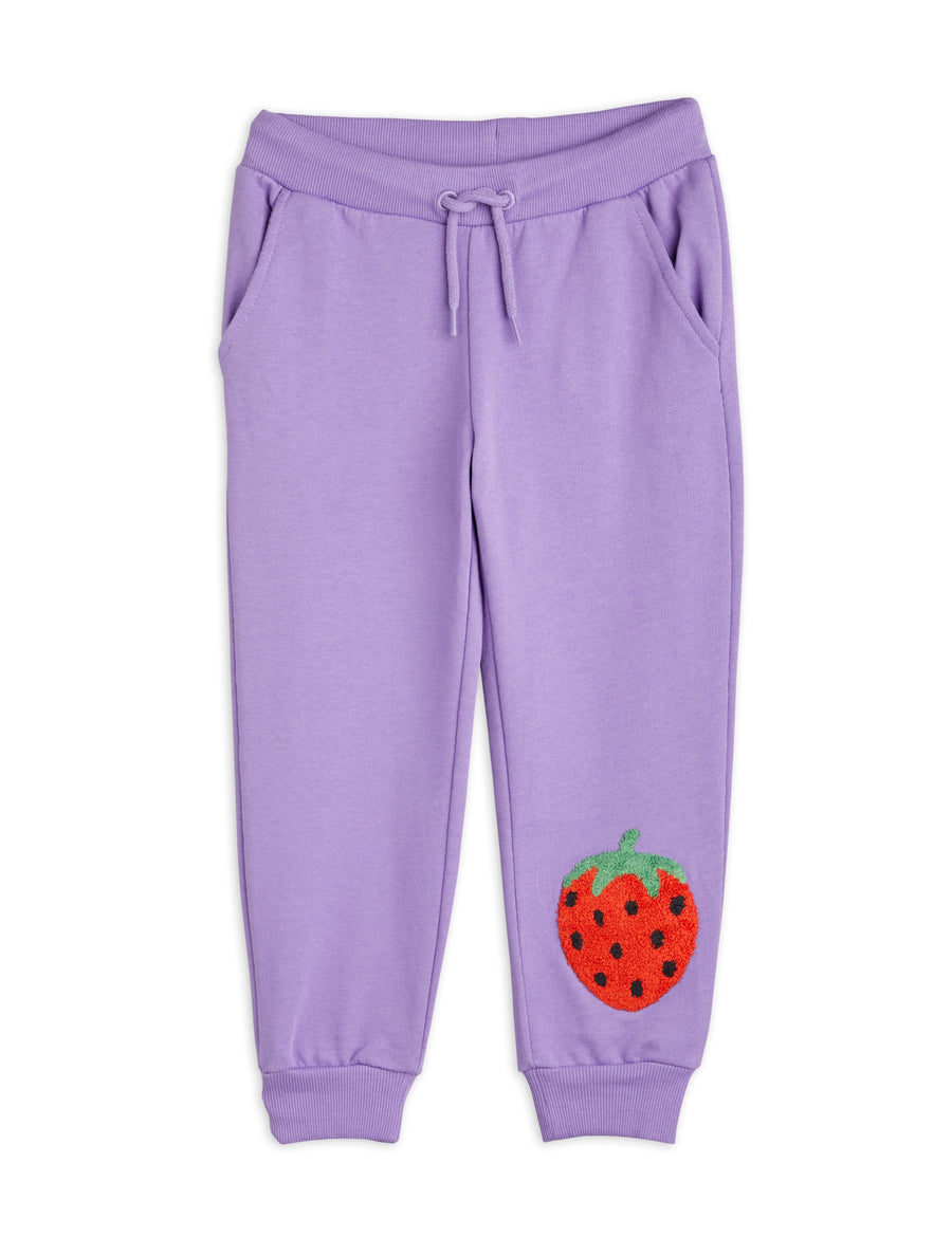 STRAWBERRIES EMBROIDERED SWEATPANTS