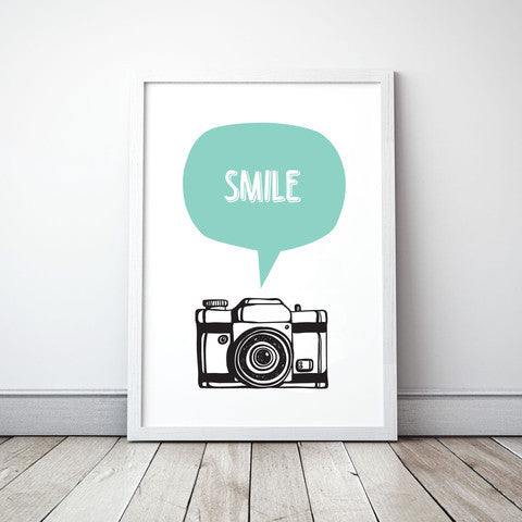 Meenyminy Smile Poster - Mint