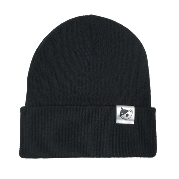 KNITTED TOQUE - BLACK